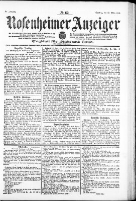 Rosenheimer Anzeiger Samstag 17. März 1906