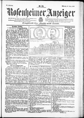 Rosenheimer Anzeiger Mittwoch 28. März 1906