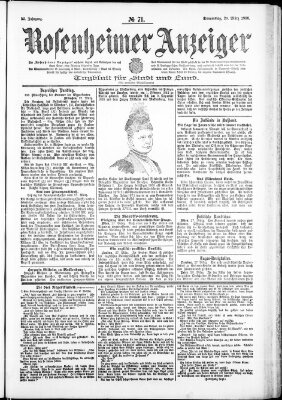 Rosenheimer Anzeiger Donnerstag 29. März 1906