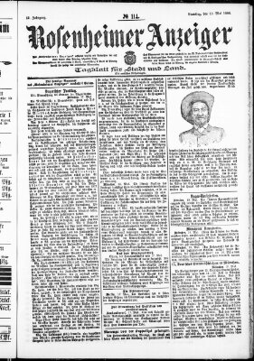 Rosenheimer Anzeiger Samstag 19. Mai 1906