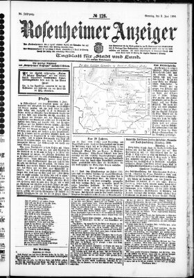 Rosenheimer Anzeiger Sonntag 3. Juni 1906