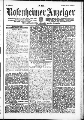 Rosenheimer Anzeiger Samstag 9. Juni 1906