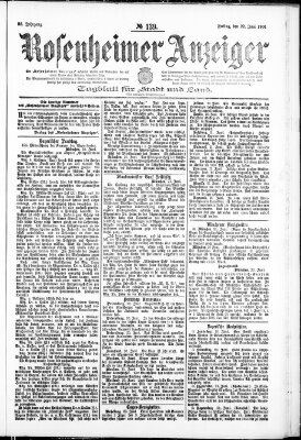 Rosenheimer Anzeiger Freitag 22. Juni 1906