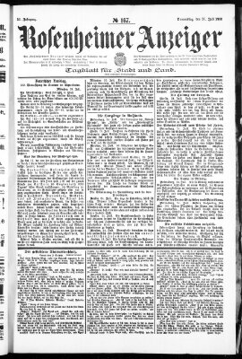 Rosenheimer Anzeiger Donnerstag 26. Juli 1906