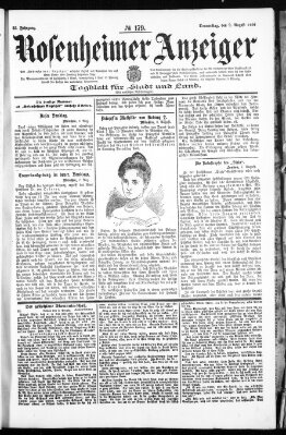 Rosenheimer Anzeiger Donnerstag 9. August 1906