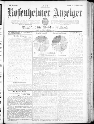 Rosenheimer Anzeiger Freitag 22. Februar 1907