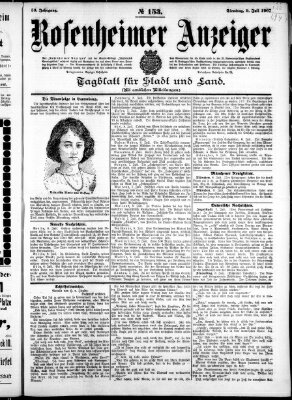 Rosenheimer Anzeiger Dienstag 9. Juli 1907