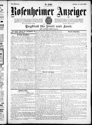 Rosenheimer Anzeiger Freitag 12. Juli 1907