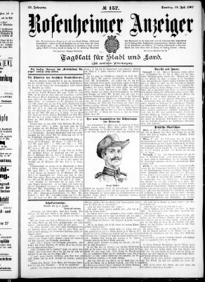 Rosenheimer Anzeiger Samstag 13. Juli 1907