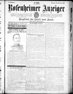 Rosenheimer Anzeiger Sonntag 29. September 1907