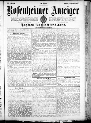 Rosenheimer Anzeiger Freitag 8. November 1907