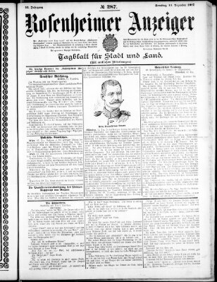 Rosenheimer Anzeiger Samstag 14. Dezember 1907