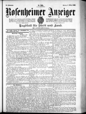 Rosenheimer Anzeiger Freitag 6. März 1908