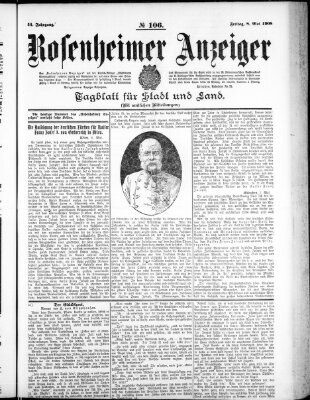 Rosenheimer Anzeiger Freitag 8. Mai 1908