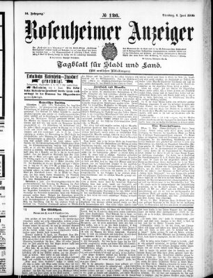 Rosenheimer Anzeiger Dienstag 2. Juni 1908