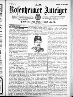 Rosenheimer Anzeiger Mittwoch 10. Juni 1908