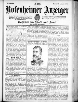 Rosenheimer Anzeiger Samstag 5. September 1908