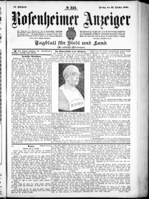 Rosenheimer Anzeiger Freitag 23. Oktober 1908