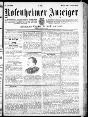 Rosenheimer Anzeiger Freitag 4. März 1910