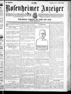 Rosenheimer Anzeiger Samstag 14. Mai 1910