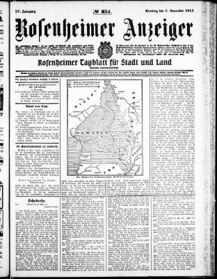 Rosenheimer Anzeiger Dienstag 7. November 1911