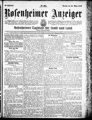 Rosenheimer Anzeiger Sonntag 24. März 1912