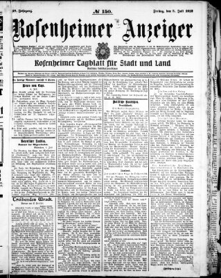 Rosenheimer Anzeiger Freitag 5. Juli 1912