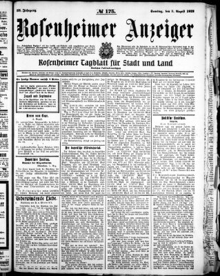 Rosenheimer Anzeiger Samstag 3. August 1912