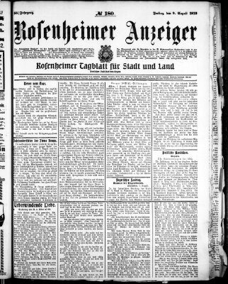 Rosenheimer Anzeiger Freitag 9. August 1912