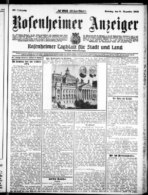 Rosenheimer Anzeiger Sonntag 8. Dezember 1912