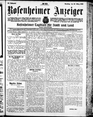 Rosenheimer Anzeiger Samstag 15. März 1913