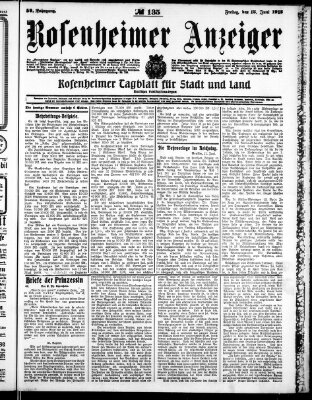 Rosenheimer Anzeiger Freitag 13. Juni 1913