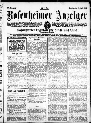 Rosenheimer Anzeiger Sonntag 6. Juli 1913