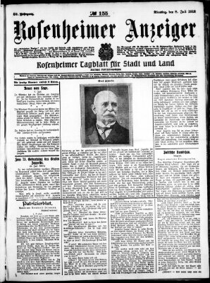 Rosenheimer Anzeiger Dienstag 8. Juli 1913