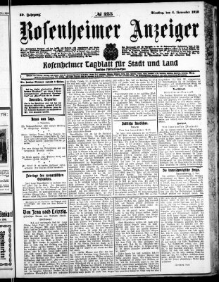 Rosenheimer Anzeiger Dienstag 4. November 1913