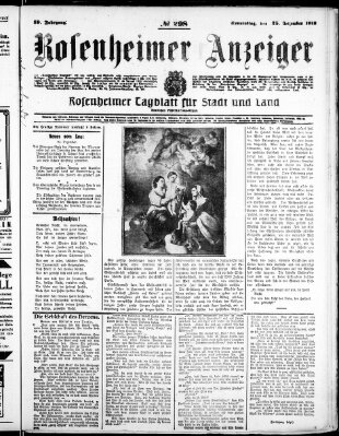 Rosenheimer Anzeiger Donnerstag 25. Dezember 1913