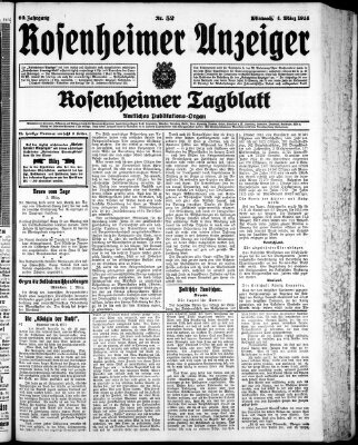 Rosenheimer Anzeiger Mittwoch 4. März 1914