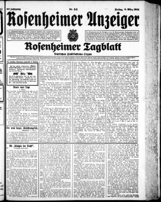 Rosenheimer Anzeiger Freitag 6. März 1914