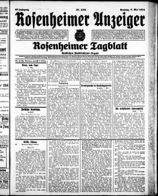 Rosenheimer Anzeiger Samstag 9. Mai 1914