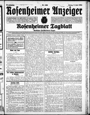 Rosenheimer Anzeiger Freitag 5. Juni 1914