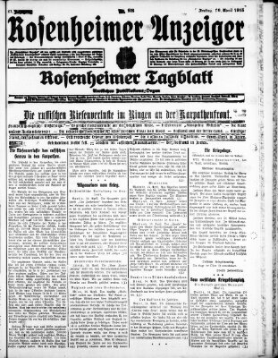 Rosenheimer Anzeiger Freitag 16. April 1915