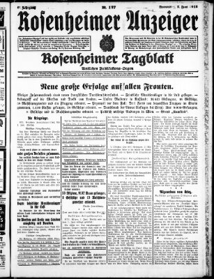 Rosenheimer Anzeiger Donnerstag 3. Juni 1915