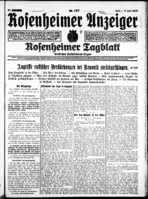 Rosenheimer Anzeiger Freitag 9. Juli 1915