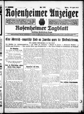 Rosenheimer Anzeiger Freitag 16. Juli 1915