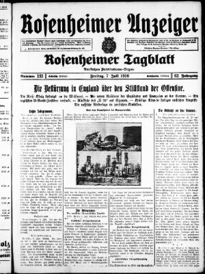 Rosenheimer Anzeiger Donnerstag 7. September 1916