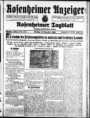 Rosenheimer Anzeiger Freitag 15. Dezember 1916