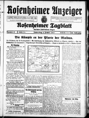 Rosenheimer Anzeiger Donnerstag 4. Januar 1917