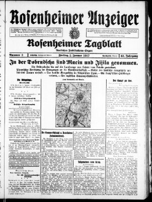 Rosenheimer Anzeiger Freitag 5. Januar 1917