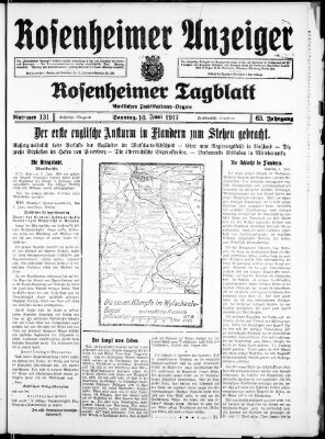 Rosenheimer Anzeiger Sonntag 10. Juni 1917