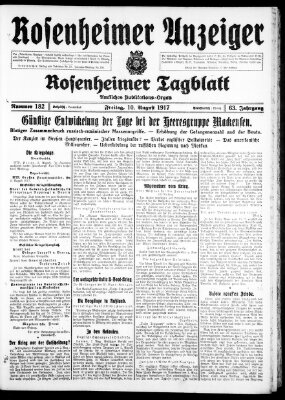 Rosenheimer Anzeiger Freitag 10. August 1917